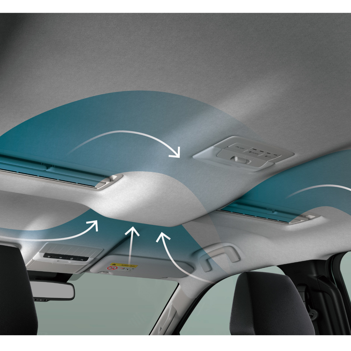 Рециркулятор повітря для пасажирів другого ряду